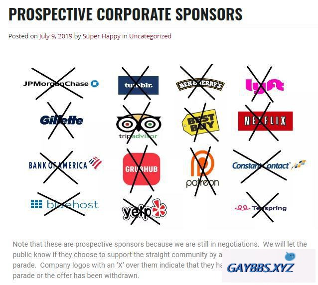 美国一些大公司被指责“仇恨异性恋”和“恐异” 