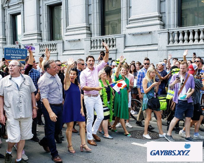 加拿大总理特鲁多又一次参加LGBT骄傲游行 