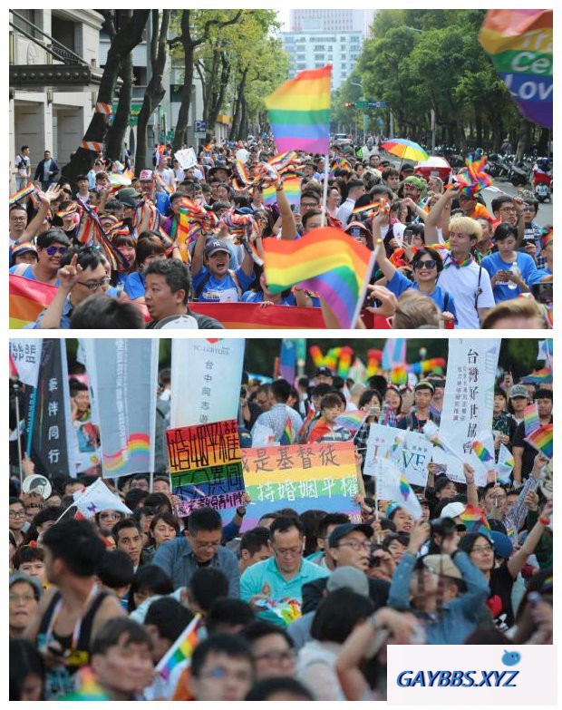 台湾同志游行今天正式登场 台湾同志游行