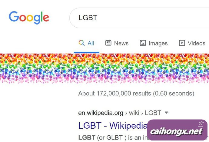 Google又开始为LGBT搜索词显示彩虹 LGBT