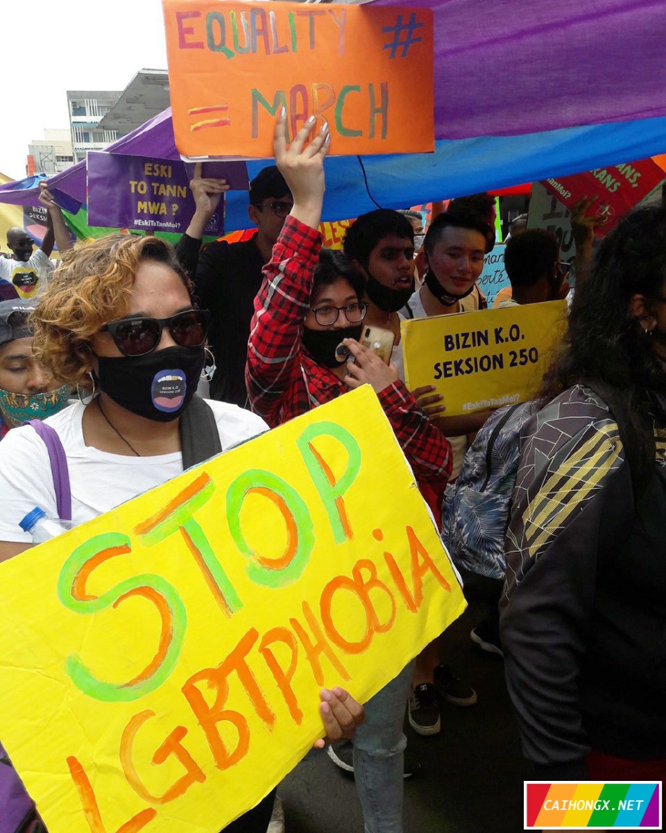 毛里求斯骄傲巡游呼吁废除反同法律 反同,恐同