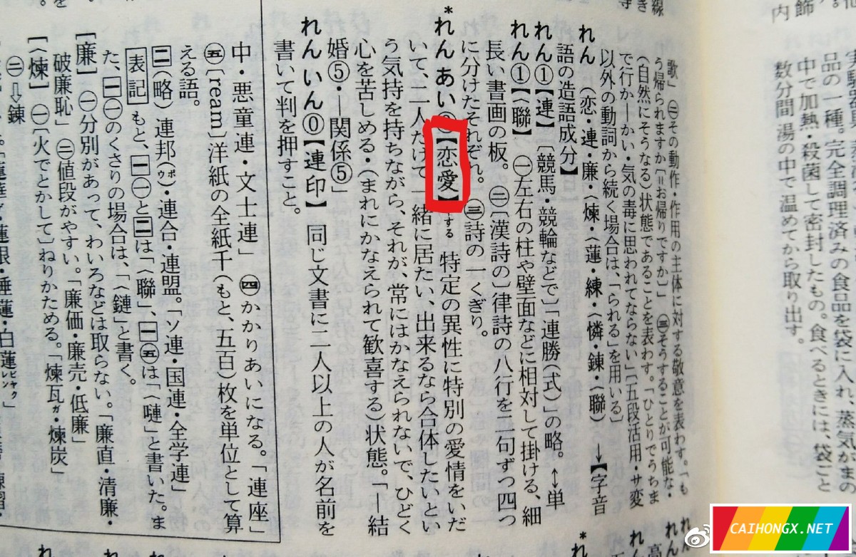 日本最畅销辞典出新版：恋爱不再限于异性，新增词条LGBT LGBT