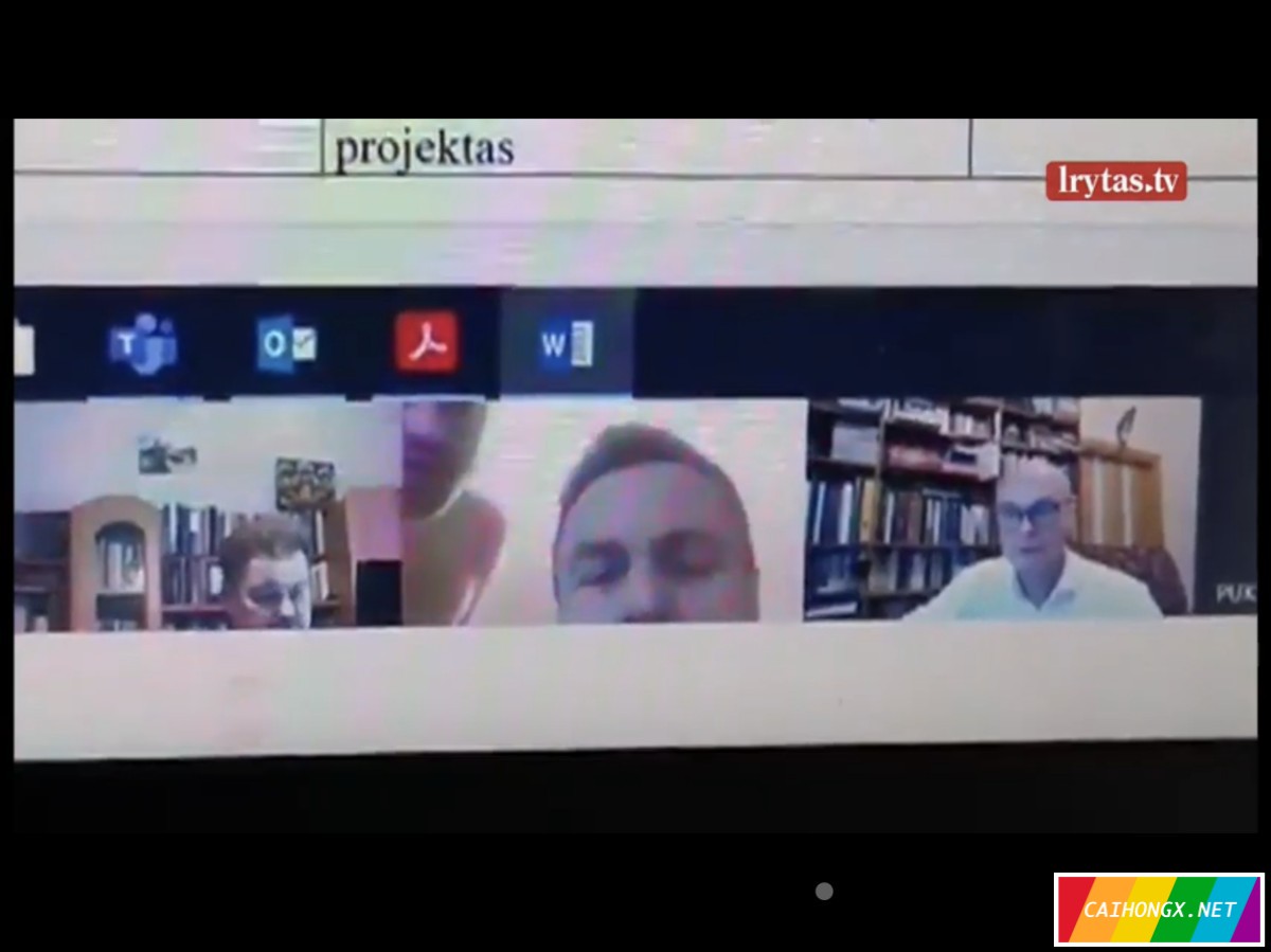 立陶宛反同议员发布恐同视频，数月前在视频会议中出现... 恐同
