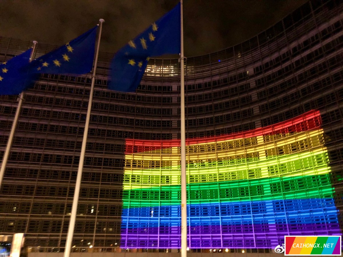 国际不再恐同日：欧盟用彩虹灯光宣传 517