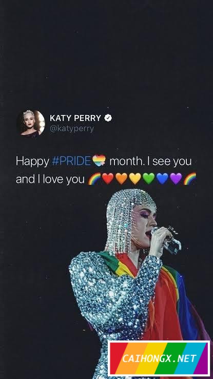 水果姐Katy Perry告白性少数社群：没有你们我活不下去 性少数,水果姐,Katy,Perry