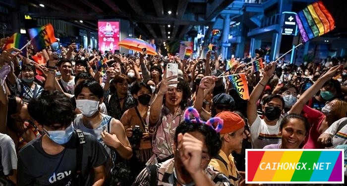泰国曼谷的骄傲巡游行进活动快乐登场 骄傲月,泰国,曼谷