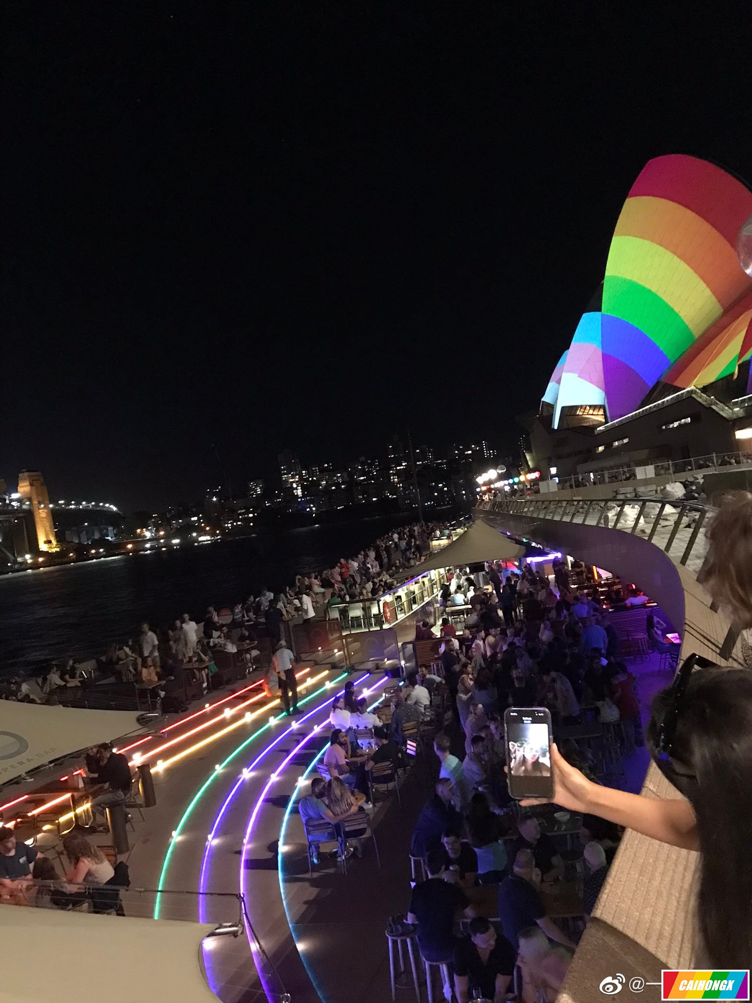 悉尼世界骄傲节的开幕夜景 悉尼,世界骄傲节