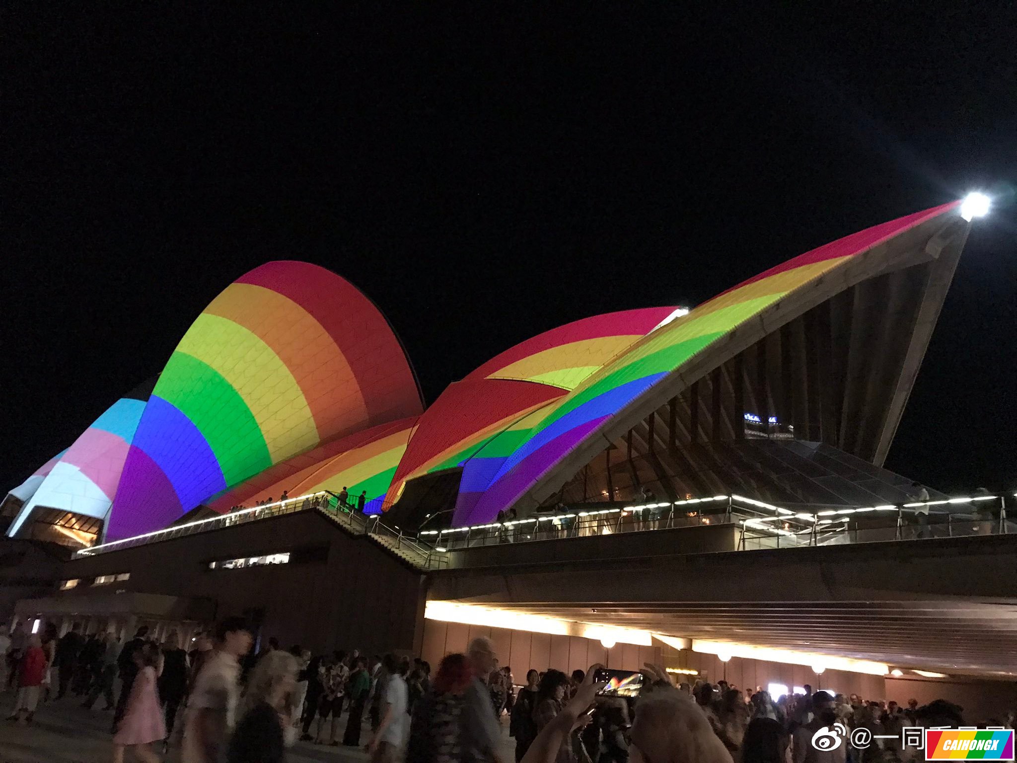 悉尼世界骄傲节的开幕夜景 悉尼,世界骄傲节