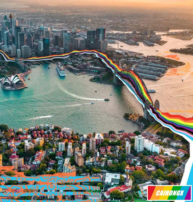 世界骄傲节闭幕前 澳总理领5万人游行穿越悉尼港大桥 骄傲节,悉尼